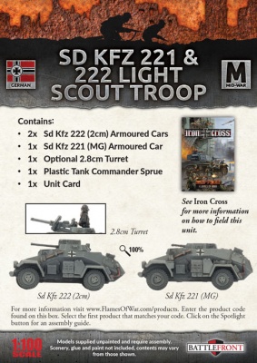 Sd KfZ 221 & 222 Light Scout Troop